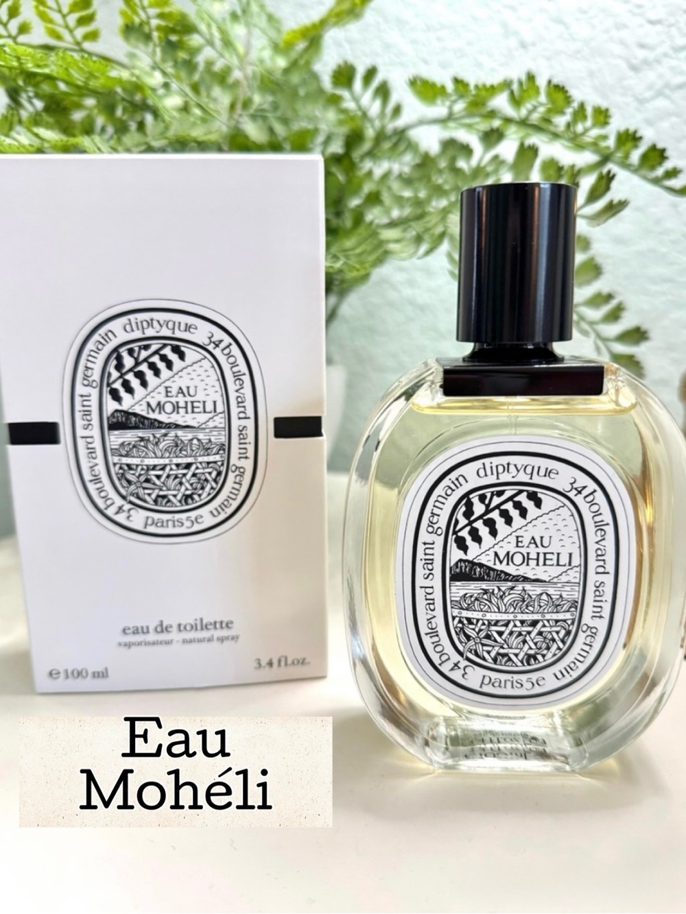NIB Diptyque Eau Mohéli EDT Perfume Spray 3.4 fl oz